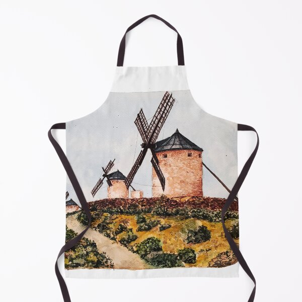 Item preview, Spanish Windmills Watercolor Artwork - Don Quixote designed and sold by arientss.