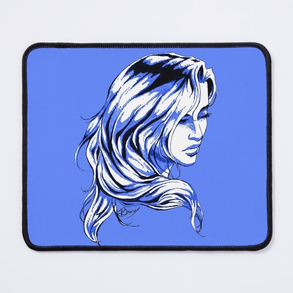 Item preview, Hair Swept over Shoulder in Blue designed and sold by Brina Williamson.