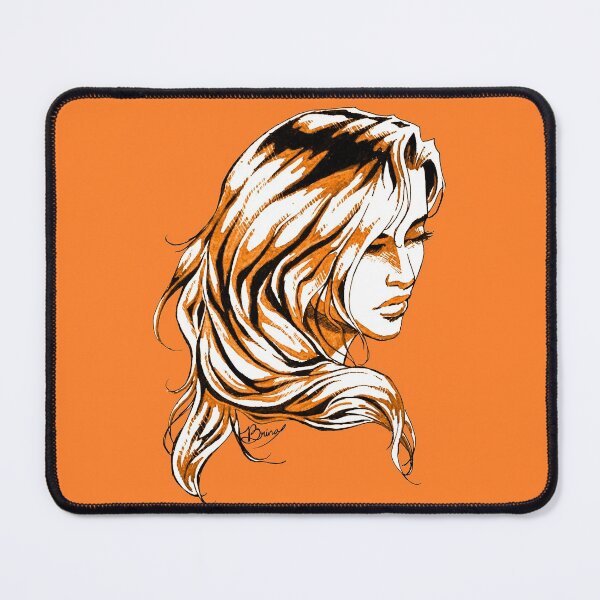 Item preview, Hair Swept over Shoulder in Orange designed and sold by Brina Williamson.