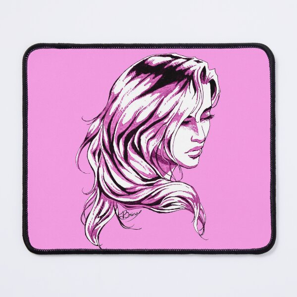 Item preview, Hair Swept over Shoulder in Pink designed and sold by Brina Williamson.