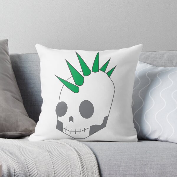 GreenPunk Throw Pillow