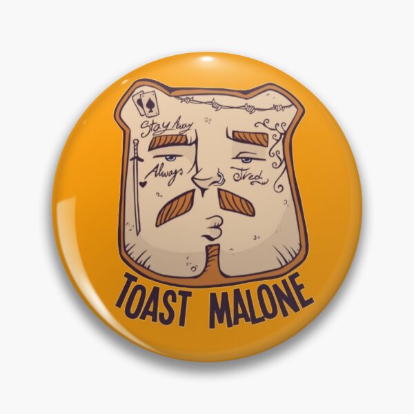 Item preview, Post malone face on bread as toast malone designed and sold by Sovik Goswami.