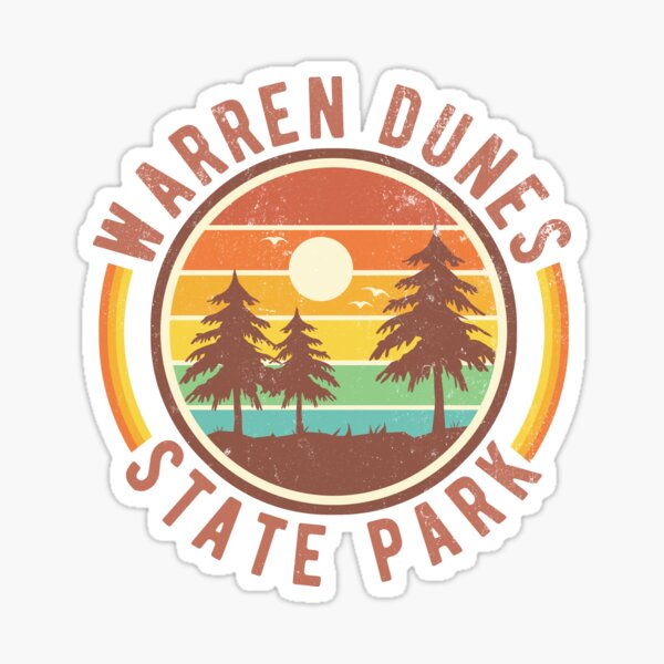 Item preview, Vintage Retro Warren Dunes State Park Michigan designed and sold by Munchy Codex.