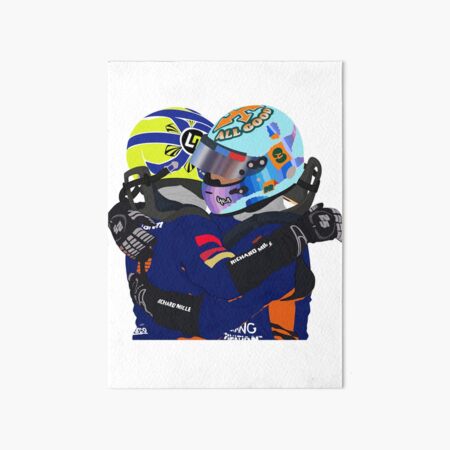Lando Norris & Daniel Ricciardo Monza GP 2021 Art Board Print