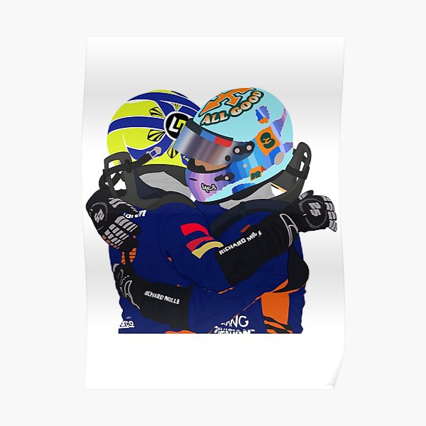 Lando Norris & Daniel Ricciardo Monza GP 2021 Poster