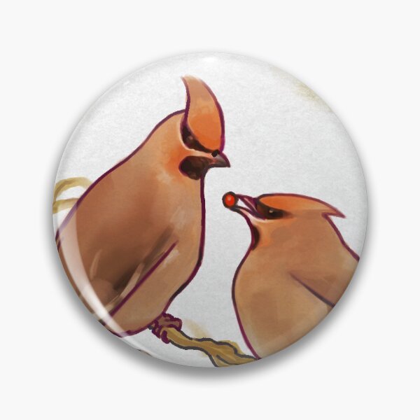 Item preview, Cedar Waxwing Pair designed and sold by tayloreynolds13.