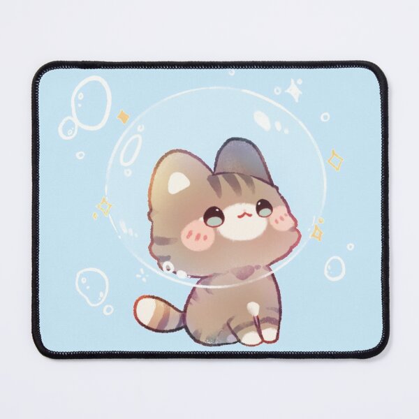 Bubble Kitty Bath Mat for Sale by CremeChii