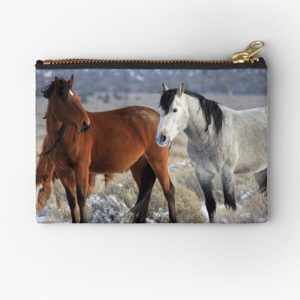 Snow Mustangs Zipper Pouch