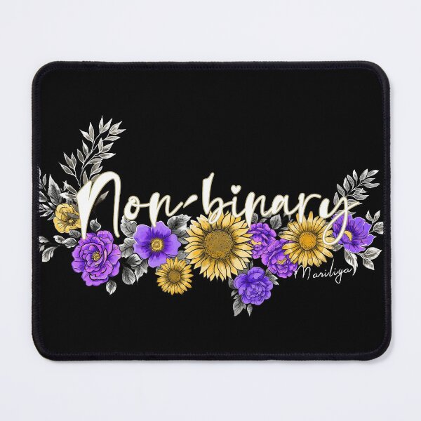 Item preview, Non-binary lgbtq floral designed and sold by Mari-Firefly.