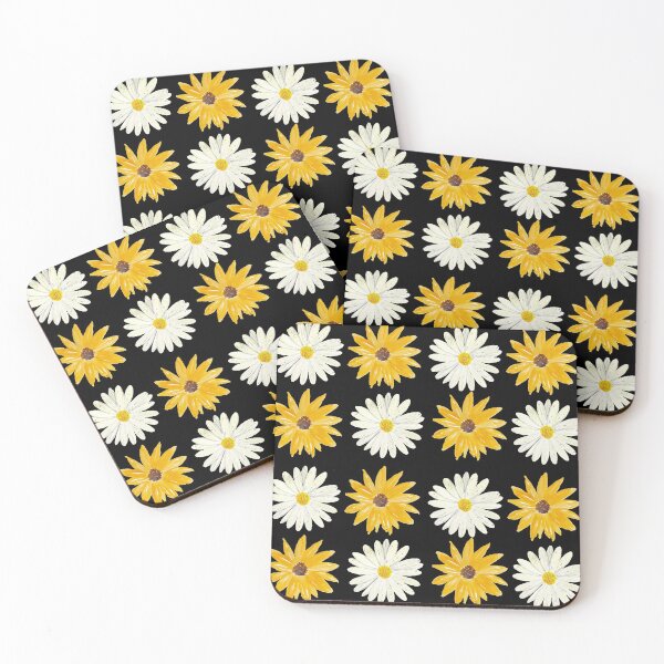 Item preview, White And Yellow Floral Art Floralpatterns  designed and sold by thesandrafadzai.