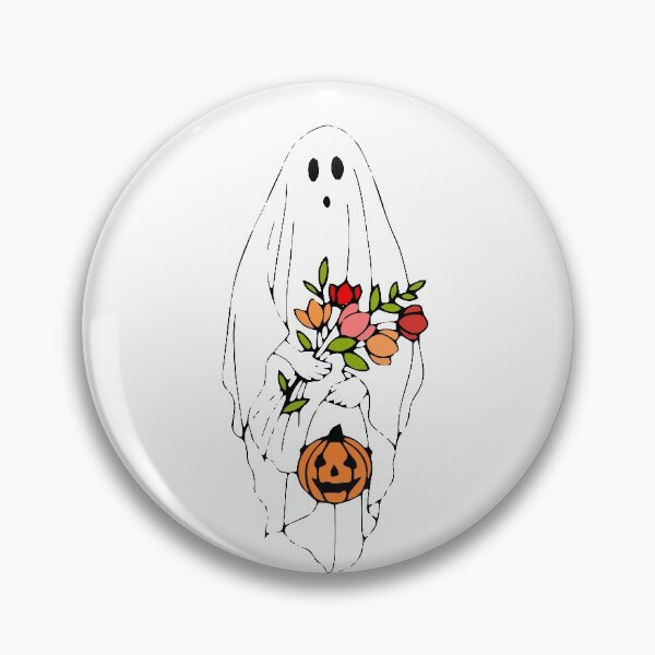 Item preview, Halloween Ghost, Halloween Party, Floral Ghost, Autumn, Trick or Treat, Cute Ghost, Halloween Pumpkin Gift  designed and sold by Pero9.