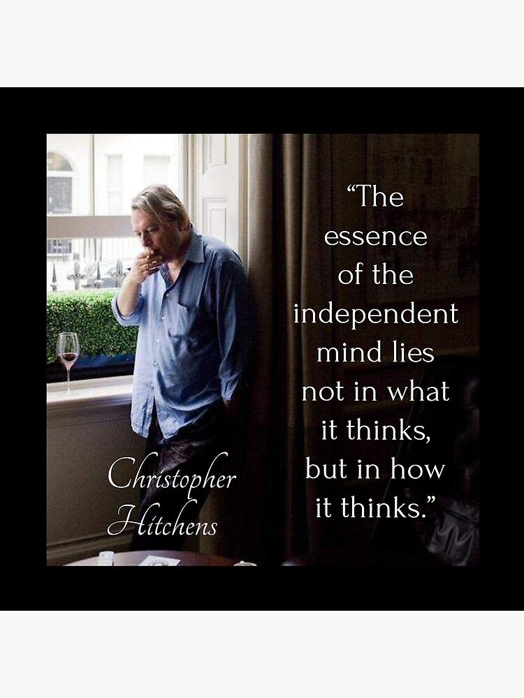 Disover Christopher Hitchens Quote Premium Matte Vertical Poster