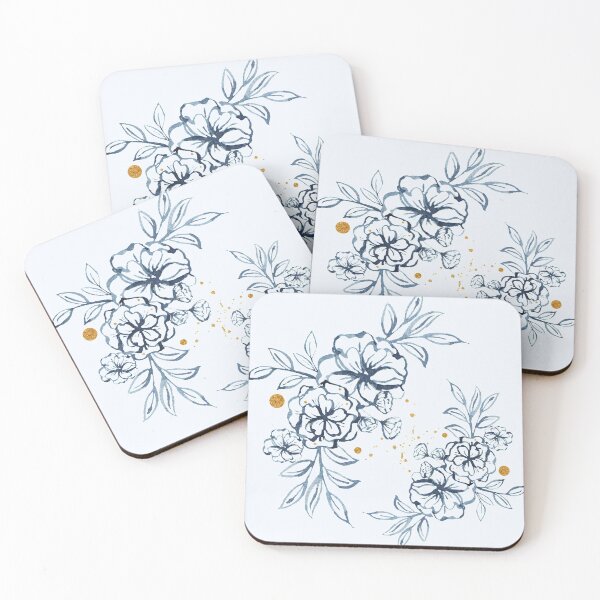 Item preview, Blue Watercolor Floral Art designed and sold by thesandrafadzai.