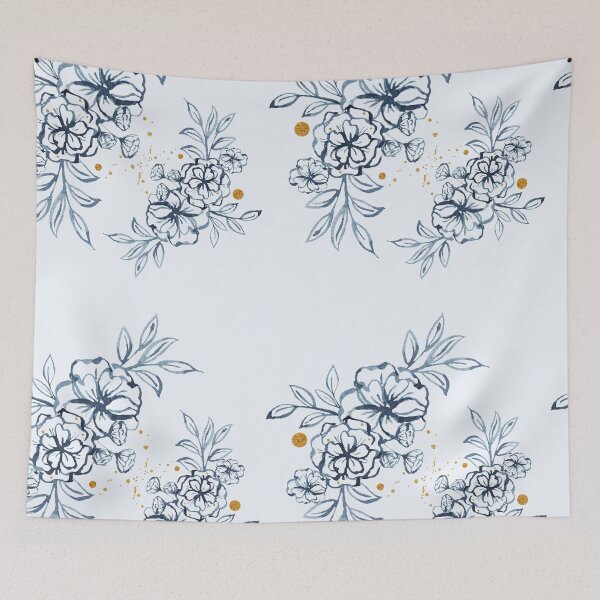 Item preview, Blue Watercolor Floral Art designed and sold by thesandrafadzai.
