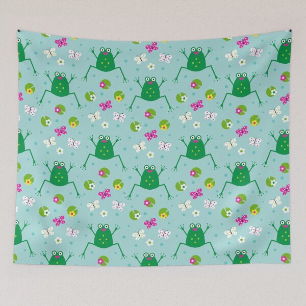 Item preview, Cottage core frog and butterfly designed and sold by Designforoz.