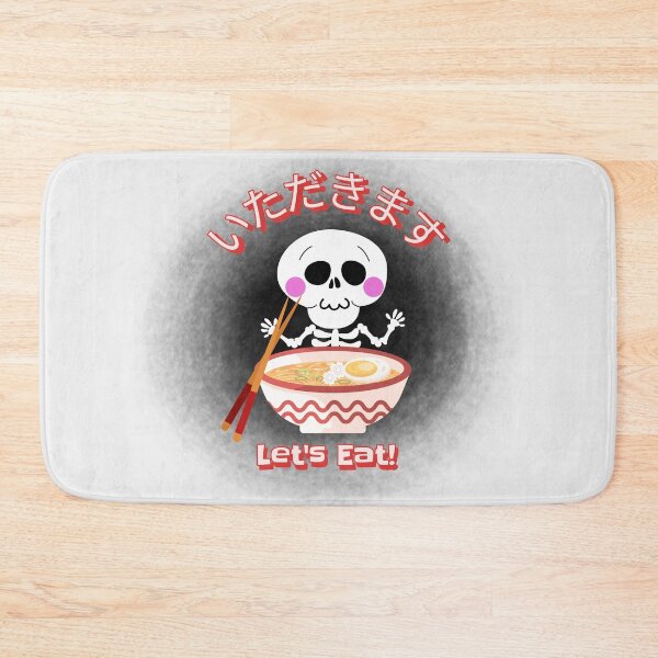 Item preview, Kawaii Japanese Anime Skeleton Ramen designed and sold by SewnMemories.