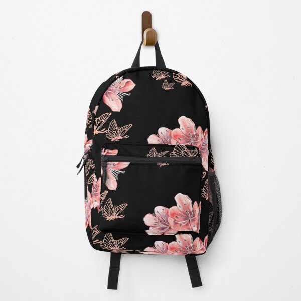 Item preview, Butterfly Peach Floral Art Floralpatterns designed and sold by thesandrafadzai.