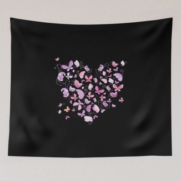Item preview, Butterfly Heart Pastel Pink & Purple  designed and sold by thesandrafadzai.