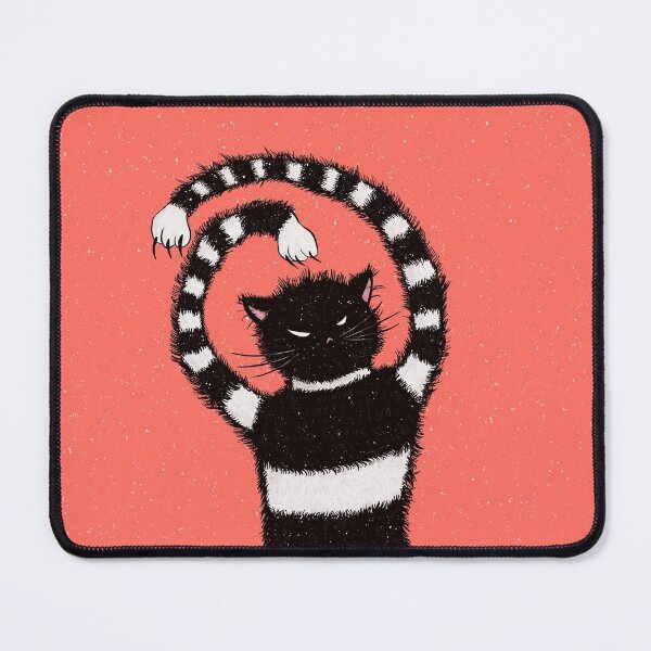 Item preview, Weird Evil Cat In Snowy Winter designed and sold by Boriana Giormova.