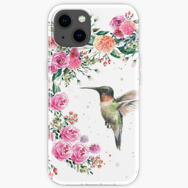 Vogel Rosen iPhone Flexible Hülle