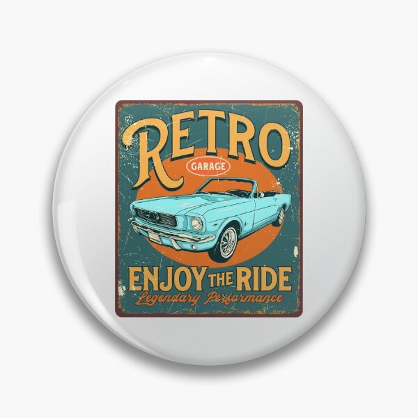 Item preview, Enjoy The Ride Retro Garage designed and sold by Vector Scout Lab.
