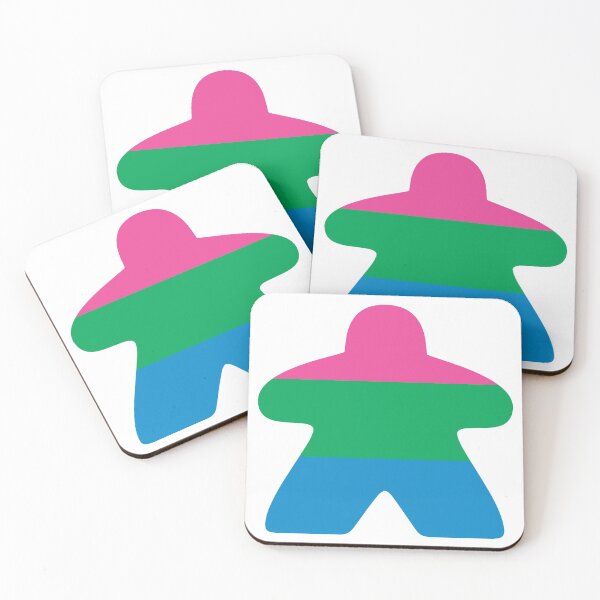 Item preview, Polysexual Pride Flag Meeple designed and sold by BeamGeeks.