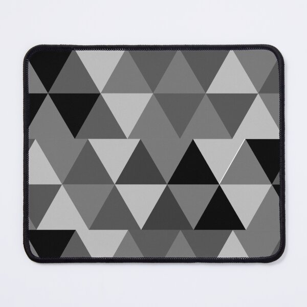 Item preview, Black and white Geometrical Desk Mat and Mouse Pad designed and sold by Designforoz.