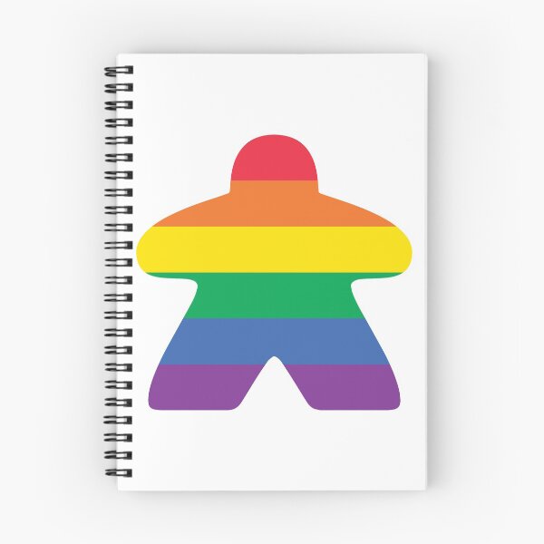 Item preview, Gay Pride Flag Meeple - Rainbow designed and sold by BeamGeeks.