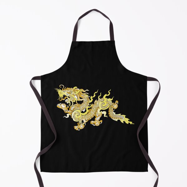 Item preview, Bhutanese Golden Dragon on Black from Old Flag designed and sold by OpenED360.