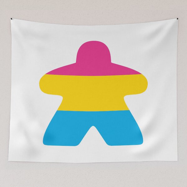 Artikelvorschau, Pansexual Pride Flag Meeple entworfen und verkauft von BeamGeeks.