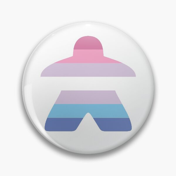 Artikelvorschau, Bigender Pride Flag Meeple entworfen und verkauft von BeamGeeks.