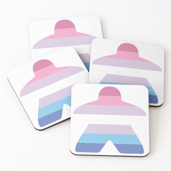 Item preview, Bigender Pride Flag Meeple designed and sold by BeamGeeks.