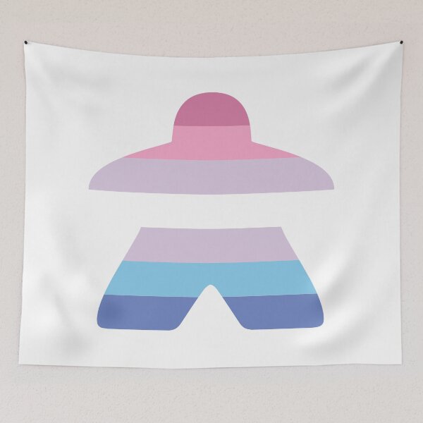 Item preview, Bigender Pride Flag Meeple designed and sold by BeamGeeks.