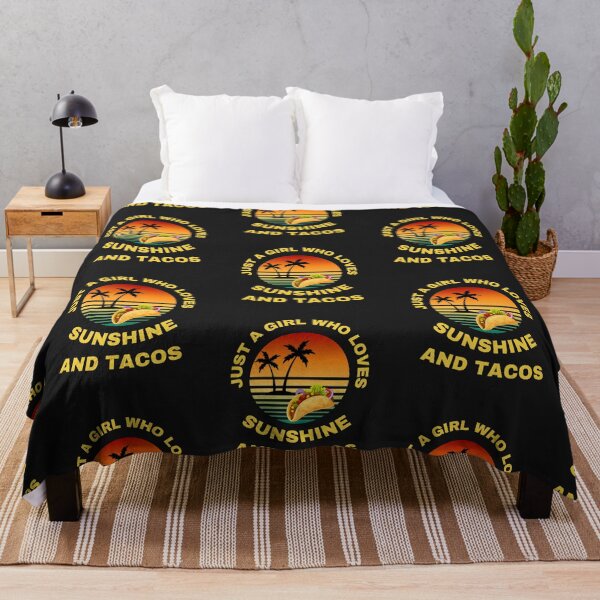 Item preview, Just a girl who loves sunshine and tacos designed and sold by BhavyaBathla.