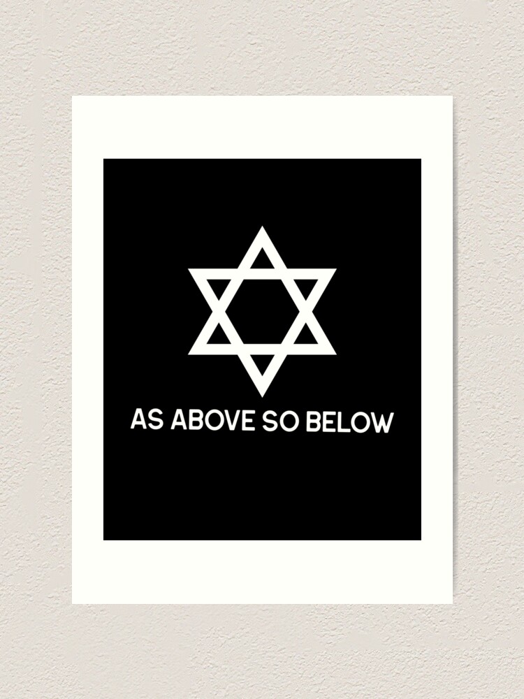 as above so below star of David
