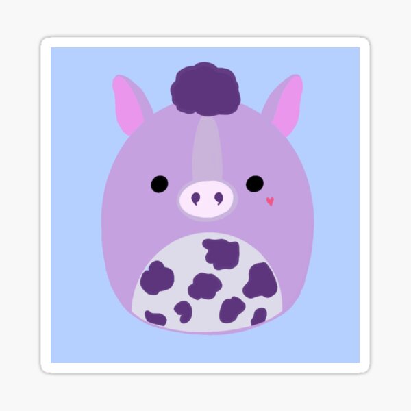 horse squishmallow purple