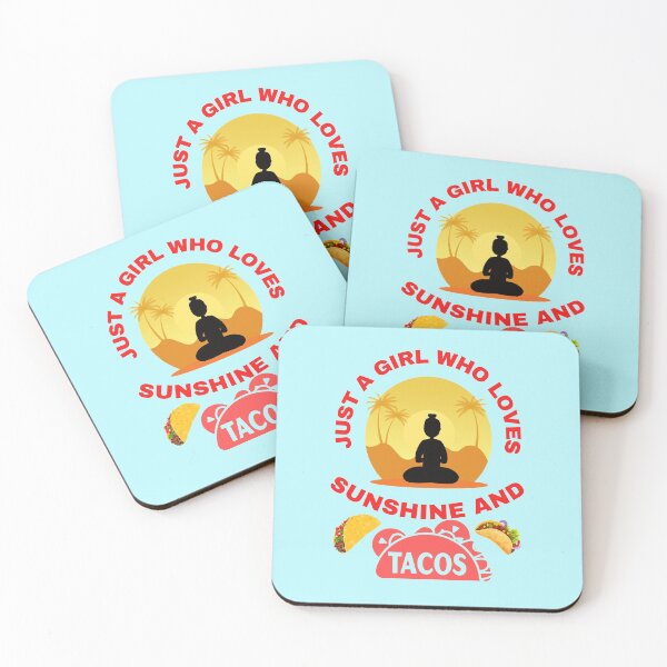 Item preview, Just a girl who loves sunshine and tacos designed and sold by BhavyaBathla.