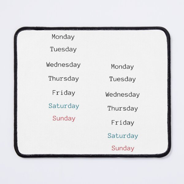 Item preview, Days of the Week Pack Sticker designed and sold by Coczzi.