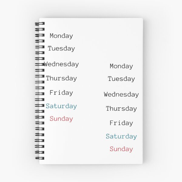 Item preview, Days of the Week Pack Sticker designed and sold by Coczzi.