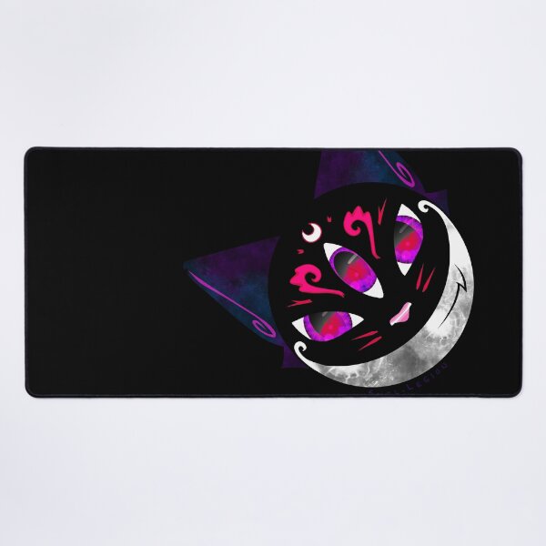Cat in the Moon Desk Mat