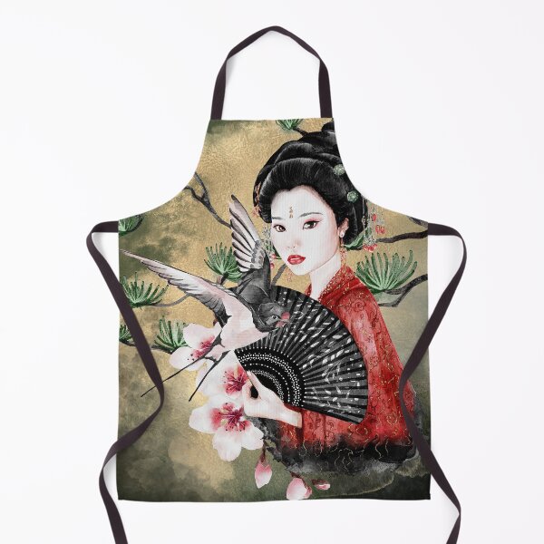 Item preview, Geisha with swallow designed and sold by LittleNippon.