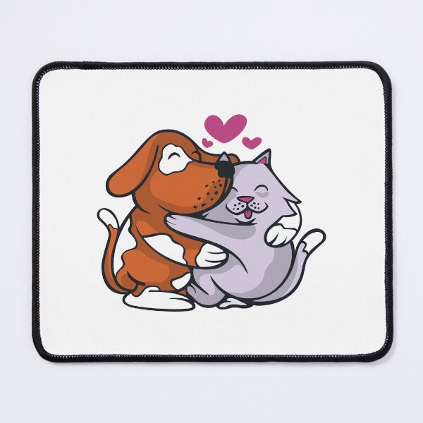Item preview, Hugging cat and dog designed and sold by Hưng Nguyễn.