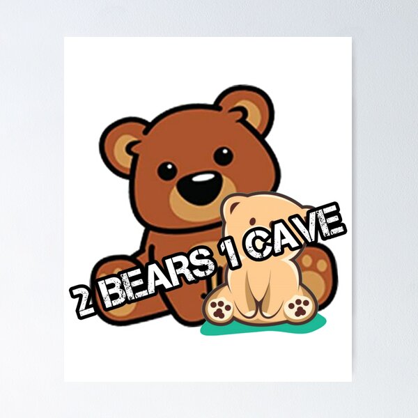 Item preview, 2 bears 1 cave        designed and sold by PhoenixLaserArt.