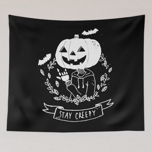 Item preview, Stay Creepy! Classic Creepy Pumpkin Halloween  designed and sold by akshatabu.