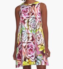 Succulent Pink A-Line Dress