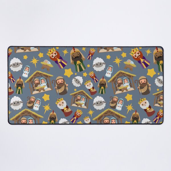 Merry Christmas Nativity Jesus Gift Desk Mat