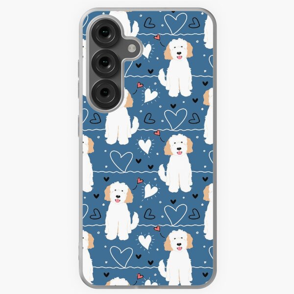 Item preview, LOVE White Cream Goldendoodle Dog designed and sold by Lulupainting.