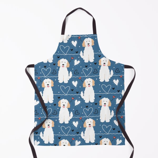 Item preview, LOVE White Cream Goldendoodle Dog designed and sold by Lulupainting.