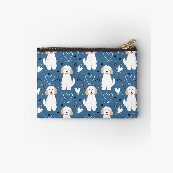 Item preview, LOVE White Cream Goldendoodle Dog designed and sold by Lulupainting.