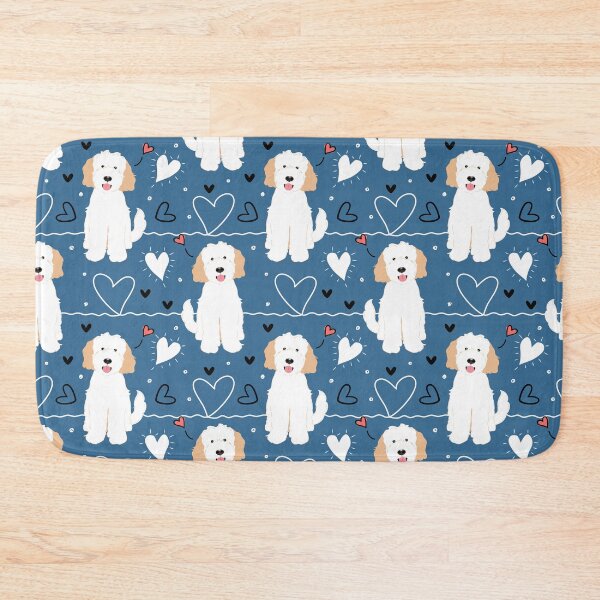 Item preview, LOVE White Cream Goldendoodle Dog designed and sold by Lulupainting.